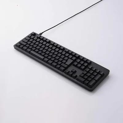 爆買ELECOM エレコム Leggero USB有線メカニカル フルキーボード TK-MC51UKPBK 静音赤軸 ブラック