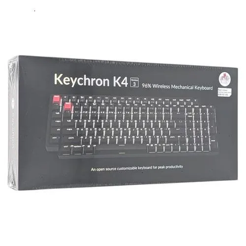 Keychron キーボード K4 Version 3 White LED 赤軸・英語配列 K4X-A1-US