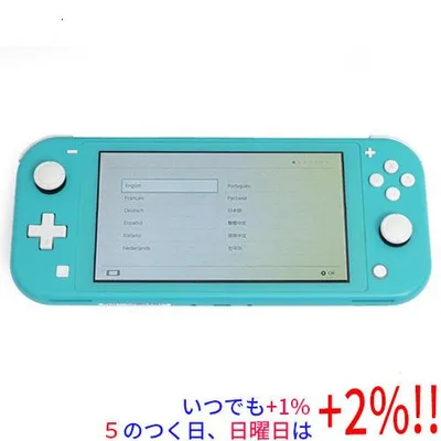 【中古】任天堂 Nintendo Switch Lite(ニンテンドースイッチ ライト) HDH-S-BAZAA ターコイズ 液晶画面いたみ【いつでも+1%!5のつく日と日曜日は+2%!】 爆買