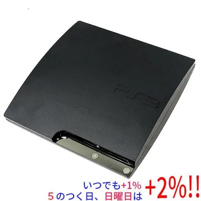 【中古】SONY プレイステーション3 320GB ブラック CECH-2500B コントローラーなし【いつでも+1%!5のつく日と日曜日は+2%!】 爆買
