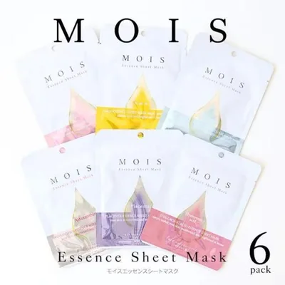パック 6種セット 6枚 MOIS フェイスマスク フェイスパック シートマスク スキンケア コスメ 【▲】/MOISエッセンスシートマスク6種セット6枚