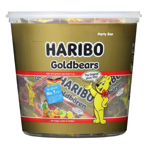 ハリボー ゴールドベアー ドラム 1000g入り 1kg バケツ 個包装 グミ コストコ