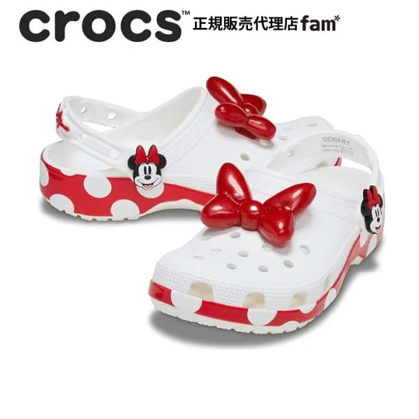 クロックス crocs【メンズ レディース サンダル】Minnie Mouse Classic Clog/『ミニー』マウス クラシック クロッグ/ディズニー /212717-90H|##