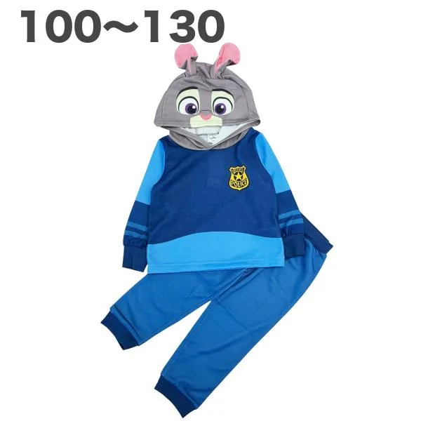 ズートピア ジュディ なりきり スーツ ディズニー 公式 上下セット 春 秋 長袖 女の子 子供 服 キッズ 100 110 120 130 キャラクター ハロウィン 衣装 コスプレ