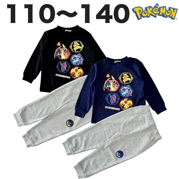 ポケットモンスター ポケモン キャプテンピカチュウ パジャマ 長袖 春 秋 冬 男の子 子供 こども 服 110 120 130 140 ゲーム アニメ キャラクター グッズ