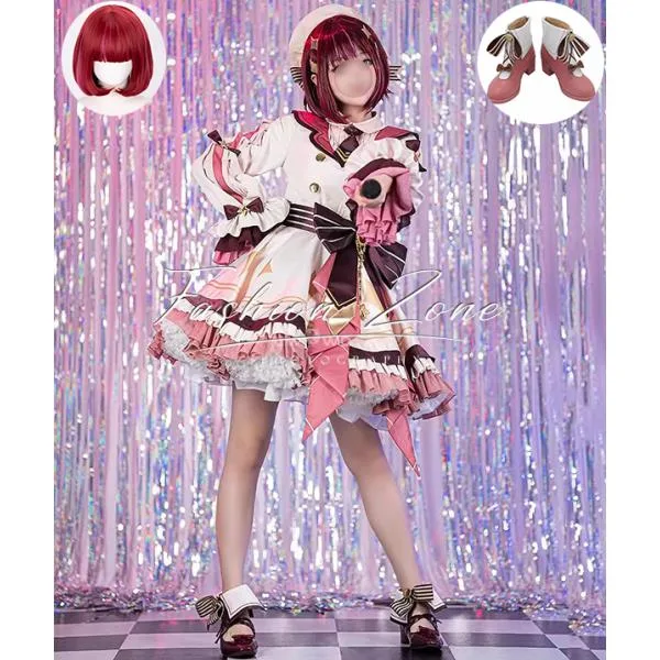 送料無料◆【推しの子】 風 有馬かな コスプレ衣装 ウィッグ 靴 cosplay ハロウィン 演出服 変装