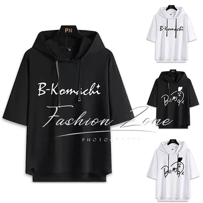送料無料◆新品 【推しの子】風 半袖 Tシャツ フード付きタイプ 春夏 大人気 キャラクターグッズ 男女 周辺 グッズ 通気 吸汗 速乾