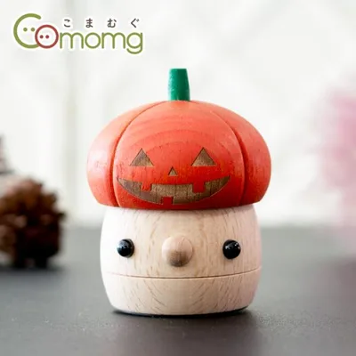 こまむぐ どんぐりオーランタン ハロウィン 飾り 木のおもちゃ 木製 知育 玩具 日本製 おもちゃのこまーむ