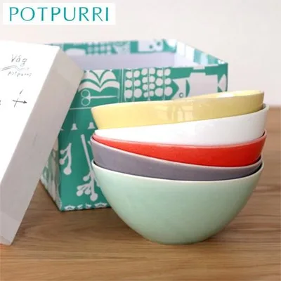 \10/22はポイント10倍/ POTPURRI ポトペリー Vag ヴォーグ ボウル S 5個セット 小皿 小鉢 食器セット 磁器 日本製 ギフトBOX付