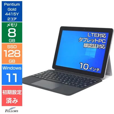 Sランク 美品 中古 タブレットPC Surface Go LTE Win11 Pro Pentium 4415Y メモリ8GB SSD 128GB 10型 タイプカバー 新品ポトリ 顔認証