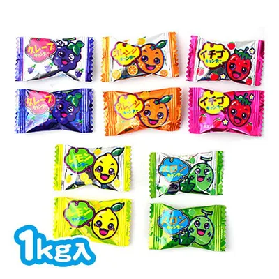 ミニフルーツキャンディ 1Kg 駄菓子 お菓子 おかし 送料無料 縁日 景品 問屋 お祭り 子供 おもちゃ 祭り 縁日用品 屋台 イベント