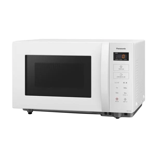 パナソニック 電子レンジ 22L 大容量 スタンダードモデル スピードあたため フラットテーブル ホワイト NE-FL1C-W