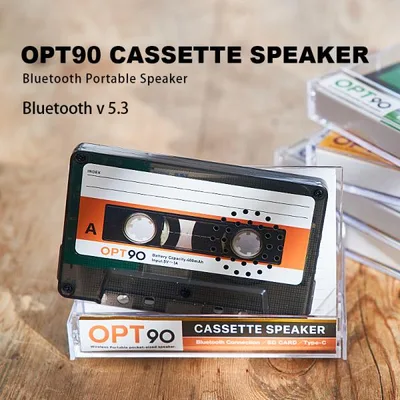Opt!(オプト)OPT90 カセットスピーカー カセットテープ型Bluetoothスピーカー