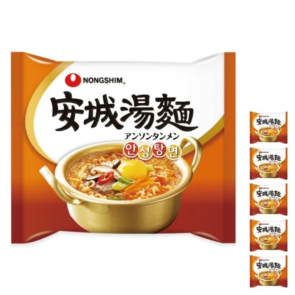 農心 安城湯麺 125g×5袋 / アンソンタン麺 韓国ラーメン 韓国食品 インスタントラーメン