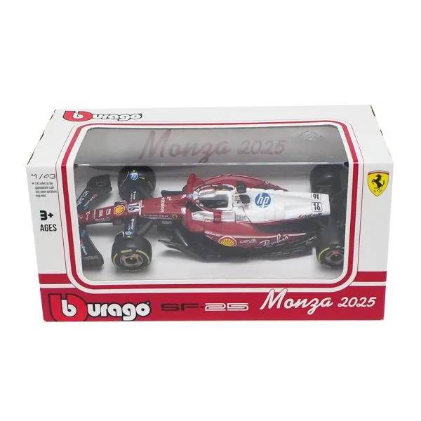 ブラゴ 1/43 スクーデリア フェラーリ SF-25 #16 シャルル ルクレール 2025年 モンツァ イタリアGP仕様 F1 Scuderia Ferrari HP 模型 モデルカー 18-36853MONL