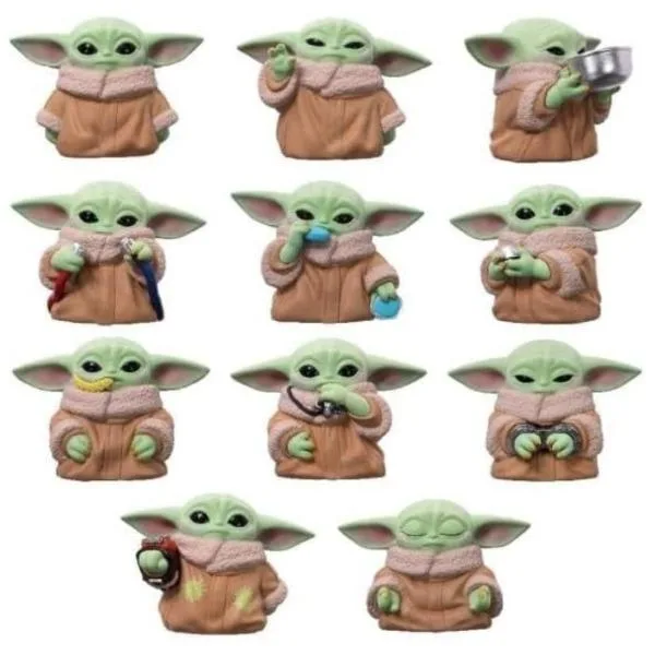 2026年8月下旬 再販 エンスカイ ばら売り3個 スター・ウォーズ マンダロリアン グローグー ソフビパペットマスコット BOX PVC ボックス