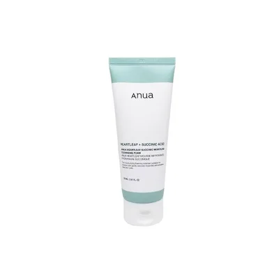 並行輸入品 アヌア ハートリーフ サクシニック モイスチャー クレンジングフォーム 150ml クレンジング 洗顔 洗顔フォーム メイク落とし 韓国コスメ Anua