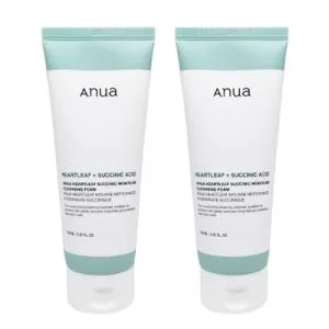 並行輸入品 ● 2本セット アヌア ハートリーフ サクシニック モイスチャー クレンジングフォーム 150ml クレンジング 洗顔フォーム 韓国コスメ Anua