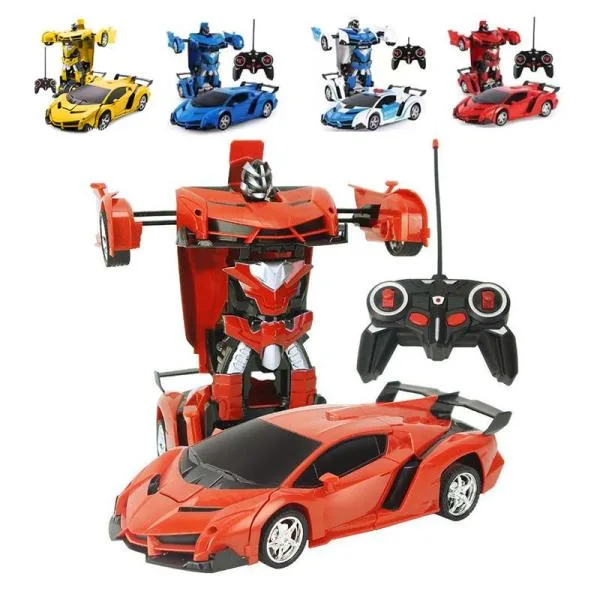 ラジコンカー 変形ロボット 子供 高速働く車 電動充電式 リモコン自動車 大人 男の子 初心者 6/7/8歳 RC車おもちゃ 誕生日 こどもの日 ギフト 贈り物 プレゼント