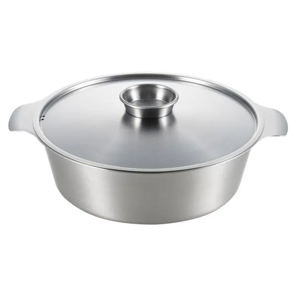 しゃぶしゃぶ鍋 寄せ鍋 ステンレス製 フタ付き 調理器具 キッチン用品 料理 鍋パーティー 卓上 一人暮らし 贅 zei ステンレス寄せしゃぶ鍋