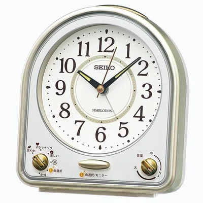 SEIKO セイコーメロディアラーム目覚まし時計 QM750G