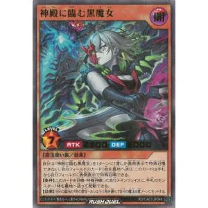 遊戯王ラッシュデュエル RD/CA01-JP048 神殿に臨む黒魔女【ウルトラレアパラレル】