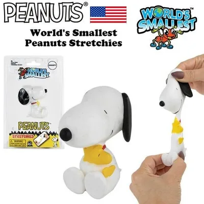 スヌーピー スクイーズ フィギュア World's Smallest ストレッチャーズ ストレッチフィギュア ストレス解消 ミニフィギュア アメリカ雑貨 キャラクター グッズ