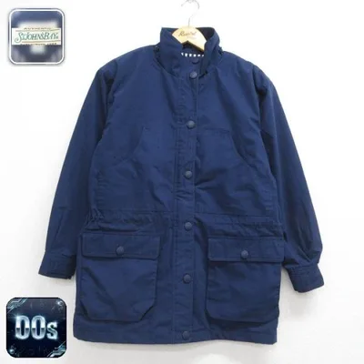古着 セントジョンズベイ ST.JOHN'S BAY 長袖 レディース 00年代 00s ジャケット フラップポケット ネイビー ストライプ 26sep15