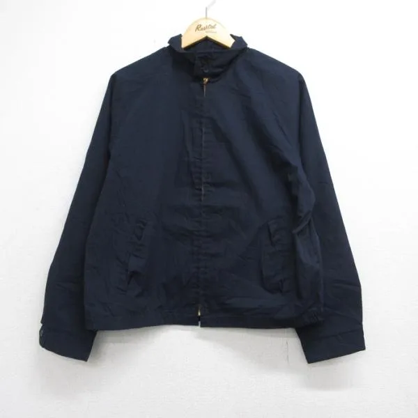 L/古着 キャンパス Campus 長袖 スイングトップ メンズ 80年代 80s ジャケット ダウン USA製 ネイビー spe 26sep17