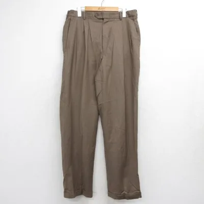 W34/古着 claiborne パンツ メンズ カシミア カシミヤ ウール ブラウン 26sep30