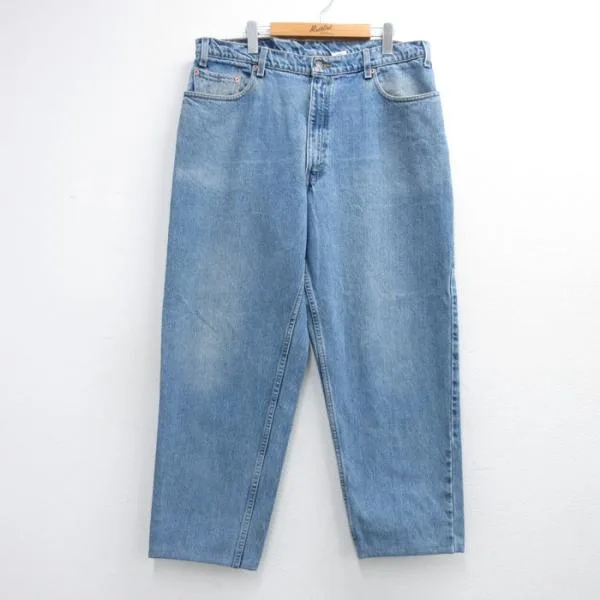 W38/古着 Levi's リーバイス パンツ メンズ 90年代 90s ジーンズ 560 コットン ネイビー デニム 26oct02