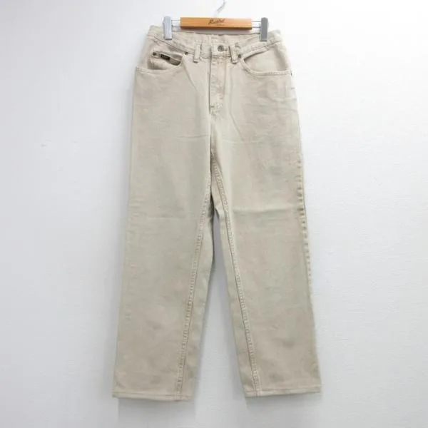 W31/古着 リー Lee パンツ メンズ 90年代 90s コットン USA製 ベージュ 26oct02