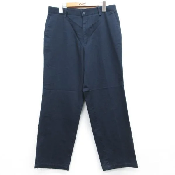 W35/古着 DOCKERS ドッカーズ パンツ メンズ コットン ネイビー 26oct05