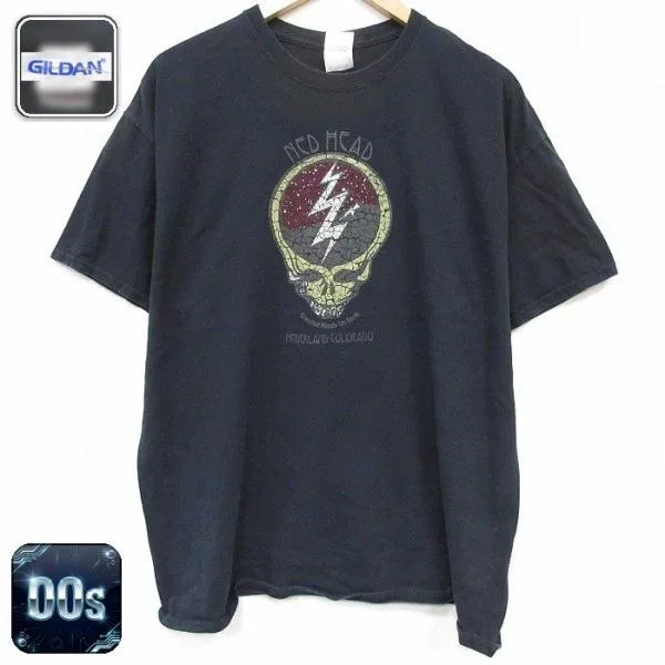 XL/古着 半袖 ビンテージ Tシャツ メンズ 00年代 00s NED HEAD コットン クルーネック ブラック 26jun24