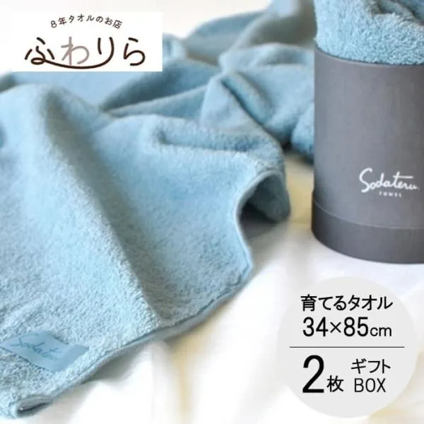 育てるタオル ギフト フェイスタオル ギフトセット feel 2個 まとめ買い セット 同色 プレゼント フィール -xx