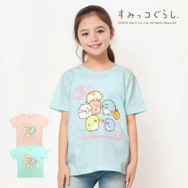 すみっコぐらし グッズ 服 キッズ 子供服 ぺんぺんアイス Tシャツ 女の子 すみっこぐらし サンエックス 小学生 ジュニア プレゼント