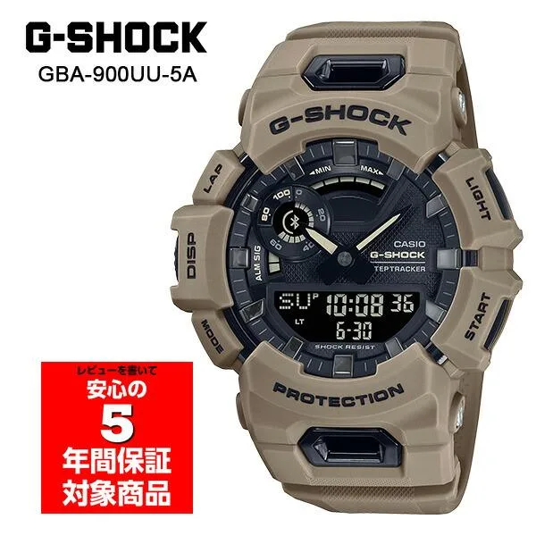 CASIO G-SHOCK メンズ 腕時計 G-SQUAD サンドベージュ 海外モデル GBA-900UU-5ADR