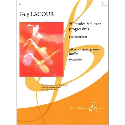 楽譜 ラクール/50のやさしい漸進的な練習曲 第1巻(Saxophone)(【1030932】/GB1549-1/サクソフォン・ソロ(教本)/輸入楽譜(T))