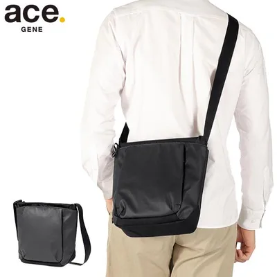最大50%★10/11限定 正規品5年保証 エースジーン ショルダーバッグ メンズ レディース ブランド ace.GENE 8L A5 撥水 バッグ ラグレンティスクロス 68795