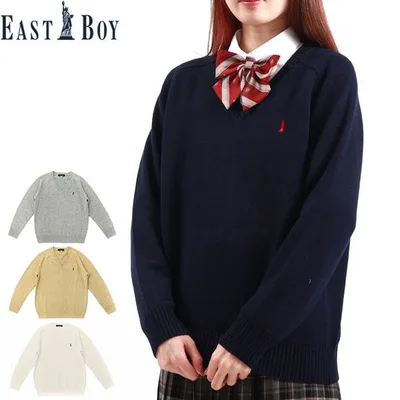 最大50%★10/18限定 イーストボーイ セーター EASTBOY プルオーバー2ndライン スクールセーター 制服 Vネック ニット 学生 女子 レディース 7226003 / 2226003
