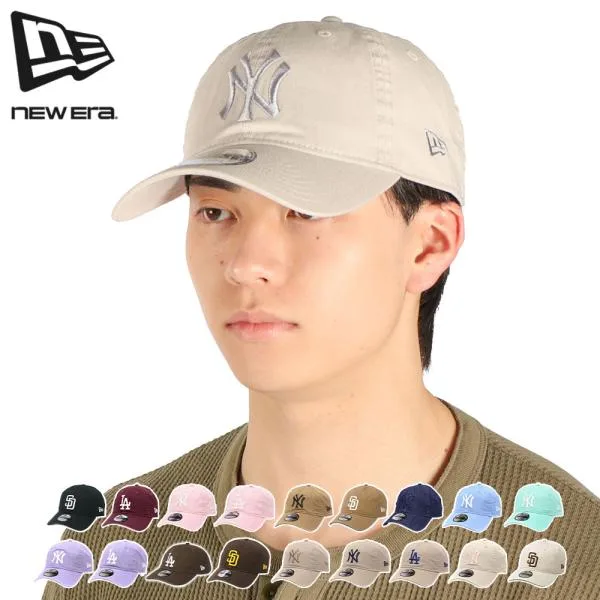 最大50%★10/18限定 正規取扱店 NEW ERA キャップ メンズ レディース 大きいサイズ 帽子 ニューエラ 9TWENTY ベースボールキャップ MLB ウォッシュドコットン