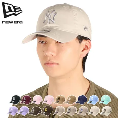 最大50%★10/18限定 正規取扱店 NEW ERA キャップ メンズ レディース 大きいサイズ 帽子 ニューエラ 9TWENTY ベースボールキャップ MLB ウォッシュドコットン