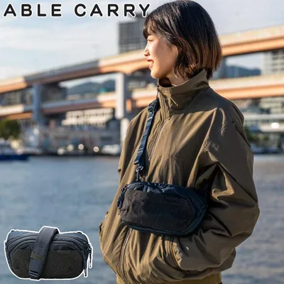 最大41%★10/11限定 日本正規品 ABLE CARRY ショルダーバッグ メンズ レディース ナイロン エイブルキャリー Core Sling Cordura re/cor Ripstop 210D