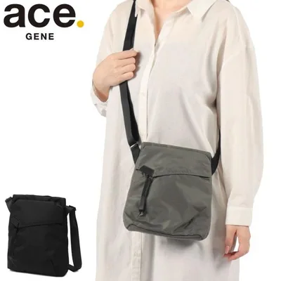 最大50%★10/15〜 正規品5年保証 エースジーン ショルダーバッグ メンズ レディース 軽量 ace.GENE 小さめ 縦型 ショルダー 2L サニ 20401