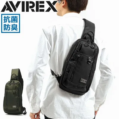 最大41%★10/11限定 アヴィレックス ボディバッグ AVIREX バッグ SOLID ソリッド ワンショルダーバッグ 斜めがけ 縦型 ミリタリー メンズ レディース AX2051