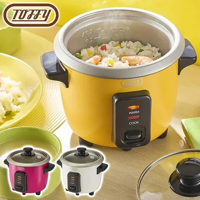 最大50%★10/15〜 正規品1年保証 トフィー 炊飯器 一人暮らし Toffy 電気炊飯器 炊飯ジャー 保温 短時間 1.5合 HAPPY COLLECTION ミニ炊飯器 K-HRC1