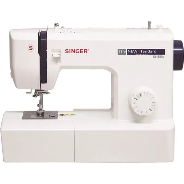 シンガー 電動ミシン フットコントローラー付き ホワイト SN55e