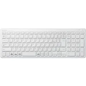 エレコム キーボード Bluetooth パンタグラフ コンパクトキーボード Windows・Mac・iOS・Android対応 ホワイト TK-FBP101WH
