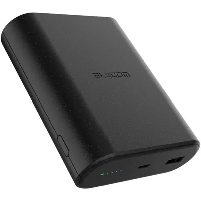 エレコム モバイルバッテリー 9000mAh 45W ナトリウムイオン電池 USB PD対応 2ポート Type-C USB-A PPS対応 ブラック DE-C55L-9000BK