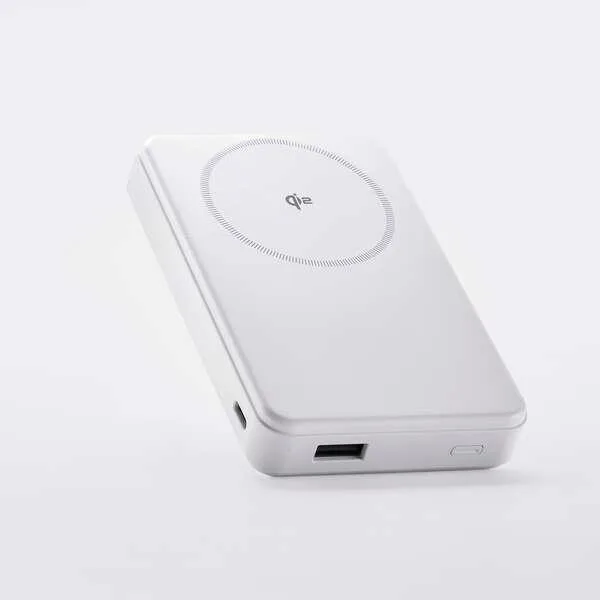 エレコム モバイルバッテリー Qi2対応 ワイヤレス 充電器Type-C 入出力×1 USB-A×1 10000mAh 20W リチウムイオン電池 ホワイト DE-C67-10000WH
